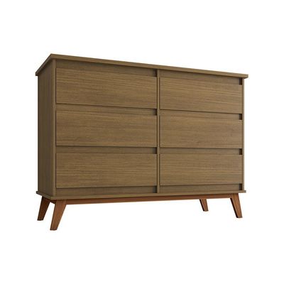 Cômoda Para Quarto Londres 6 Gavetas - Amêndoa