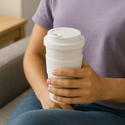 Copo Sustentável Rpet 400ml Branco