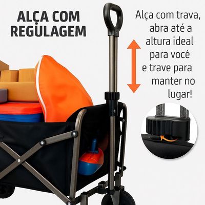 Carrinho De Carga Camping 100kg