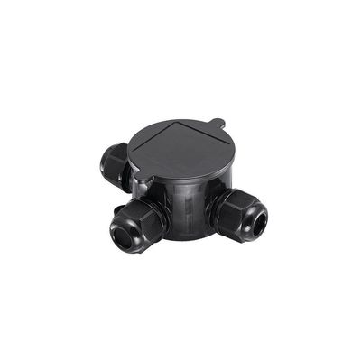 Caixa De Passagem Stella Ip68 Para Linha Jardim Preta