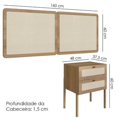 Cabeceira Casal 160 Cm 02 Mesas Cabeceira Palinha 27978 Hanover Artesano Hanover