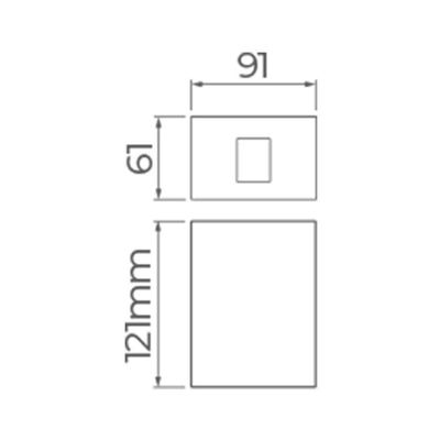 Arandela Stella Effekt Led 2 Fachos Aberto Ip65 8w Bivolt Branco - 3000k - Luz Amarela