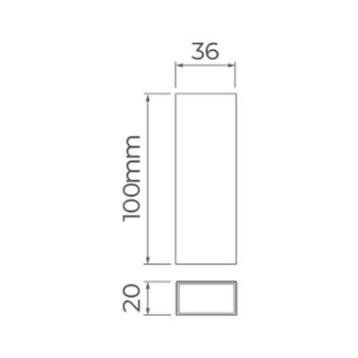 Arandela Stella Wall Mini Led 2 Fachos Abertos Ip65 5w Bivolt Branco - 3000k - Luz Amarela