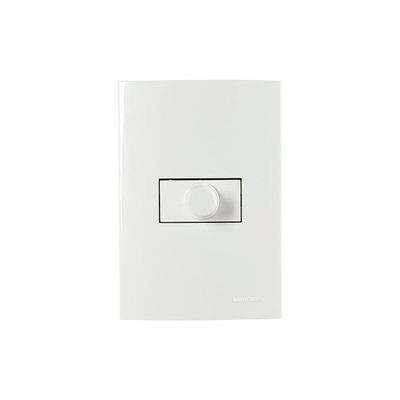 Variador De Luminosidade E Velocidade Margirius Sleek Com Placa 4x2 Branco Bivolt