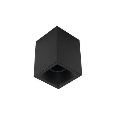 Spot De Sobrepor Recuado Stella Square Out Par 20 E27 Bivolt Preto