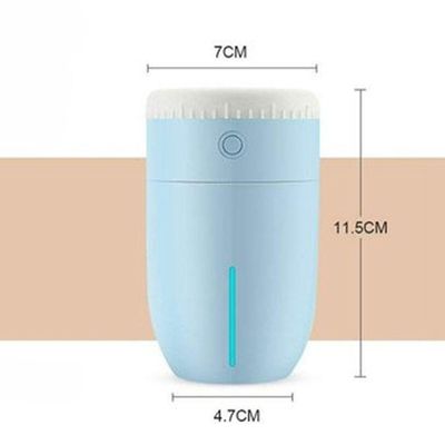 Umidificador De Ar Portatil Purificador Usb Lens Aroma Azul