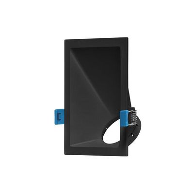 Spot De Embutir Recuado Stella Square Angle 40° Mr16 Gu10 Bivolt Preto