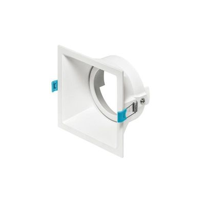 Spot De Embutir Recuado Stella Square Par 30 E27 Quadrado Bivolt Branco