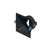 Spot De Embutir Recuado Stella Square Ar70 Gu10 Quadrado Bivolt Preto