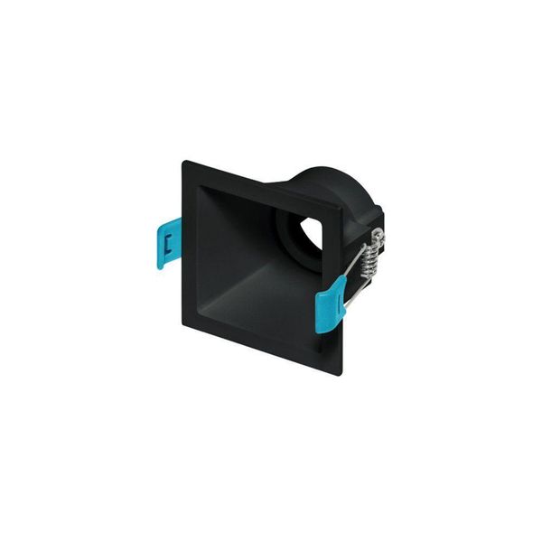 Spot De Embutir Recuado Stella Square Mr11 Gu10 Quadrado Bivolt Preto