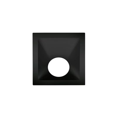 Spot De Embutir Recuado Stella Square Angle 25° Mr16 Gu10 Quadrado Bivolt Preto