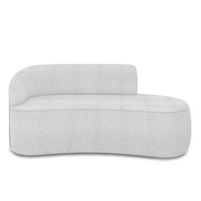 Sofá 3 Lugares Orgânico 180 Cm Morgan Bouclê Cinza