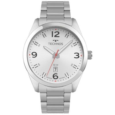 Relógio Technos Masculino Militar Prata - 2115tzp-1b
