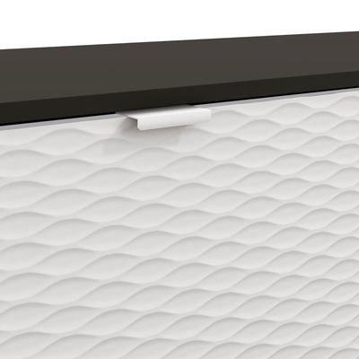 Rack Kappesberg 3 Portas 3d Preto Fosco-branco 180cm