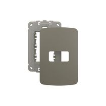 Placa Com Suporte Margirius B3 Colors 4x2 Para 1 Módulo Horizontal Argila