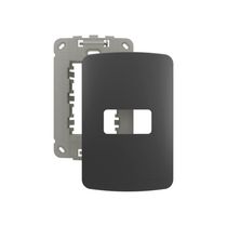 Placa Com Suporte Margirius B3 Colors 4x2 Para 1 Módulo Horizontal Grafite