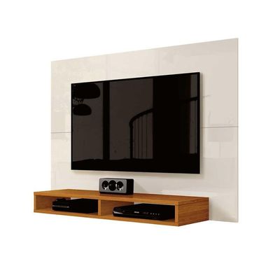 Painel Para Tv Até 43 Polegadas 1,20m Com Nicho Fox New Edn - Off White - Cedro Off White - Cedro