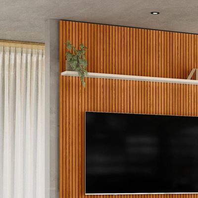Painel Tv 65 Pol 245x179 Cm New Interlagos Cinamomo Off White Madetec