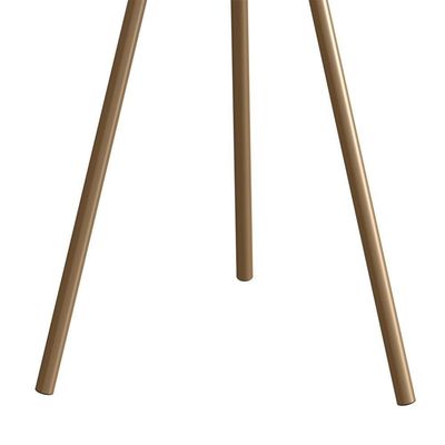 Mesa Lateral Para Sala De Estar 54x35 Cm 27943 Hanover Dourado Artesano
