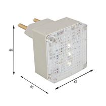 Lanterna De Emergência Margirius Clean Portátil 3w Led Bivolt Branco
