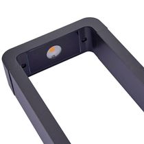Luminária De Jardim Nordecor Ronu 2686 60cm Led 10w Bivolt Preto 3000k Luz Amarela Preto