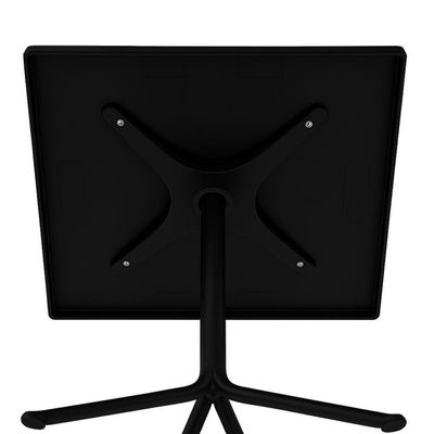 Mesa Quadrada Bossa Rivatti 75cm Pp Preto-aço Preto