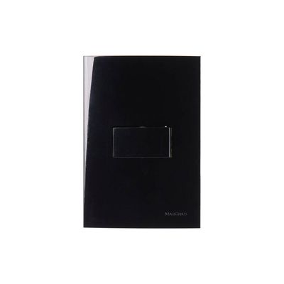Interruptor Paralelo Margirius Sleek10a Com Placa 4x2 Preto Ebony