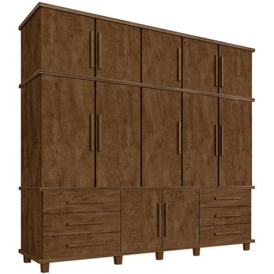 Guarda Roupa Casal Triplex 12 Portas 00103500 Malbec Lpa Malbec
