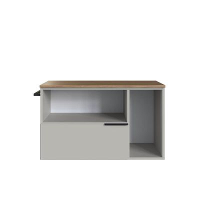 Gabinete Para Banheiro 02 Portas 01 Gaveta 80cm Mel Arenas Proddy Mel