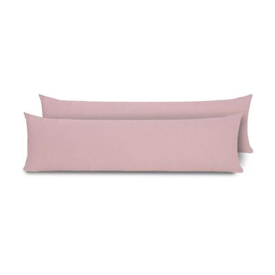 Fronhas Para Travesseiro De Corpo Slim 1,50m X 50cm 2 Unidades - Rose
