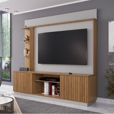 Estante Home Tv 65 Pol 201 Cm Atlanta Cinamomo Off White Bechara