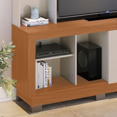 Estante Home Tv 50 Pol 2 Portas 161 Cm Valenca Freijo Off White Colibri