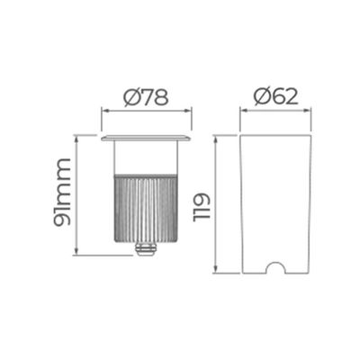 Embutido De Solo Led Stella Focco Grid 10w Bivolt Preto 3000k Luz Amarela