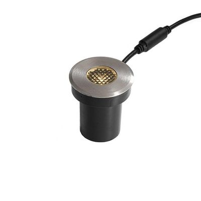 Embutido De Solo Led Nordecor Senf 6842 5w 12° Alto Irc 90 Bivolt Inox 2700k Luz Amarela