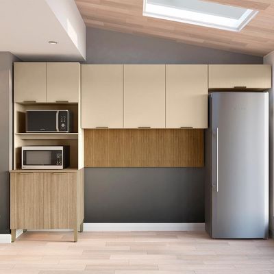 Cozinha 3 Pecas Glam 320 Cm Freijo Vanilla Cp Ripado Freijo Ktp