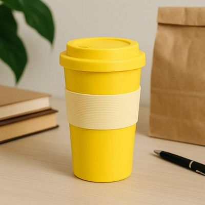 Copo Sustentável Rpet 400ml Amarelo