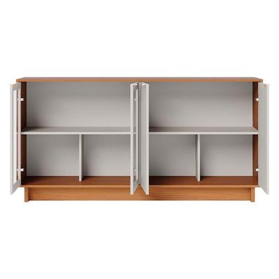 Balcao Aparador Buffet 4 Portas 160 Cm Vitoria Freijo Off White Colibri