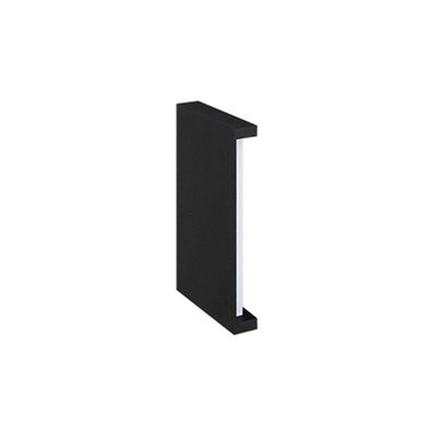 Arandela Stella Reflex Led 20cm Ip65 6w Bivolt Preto - 2700k - Luz Amarela