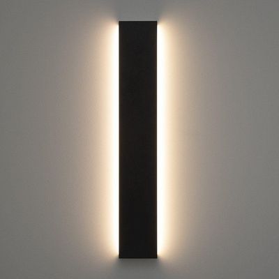 Arandela Stella Reflex Led 72cm Ip65 20w Bivolt Preto - 2700k - Luz Amarela