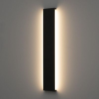 Arandela Stella Reflex Led 72cm Ip65 20w Bivolt Preto - 2700k - Luz Amarela