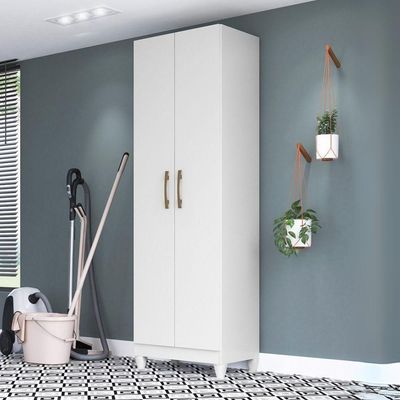 Armario Multiuso New Iris 2 Portas 181x55 Cm Branco