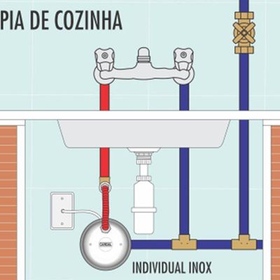 Aquecedor Elétrico Individual Cardal Aq004 Inox 220v (5200w)