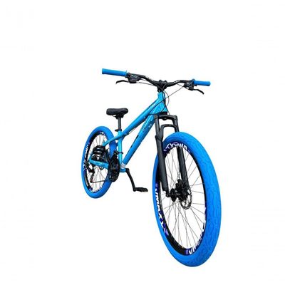 Bicicleta 26 Gta Rebel Freeride Dh Cor Azul 21v Freio A Disco Aros Vmaxx Pneu Flame Azul