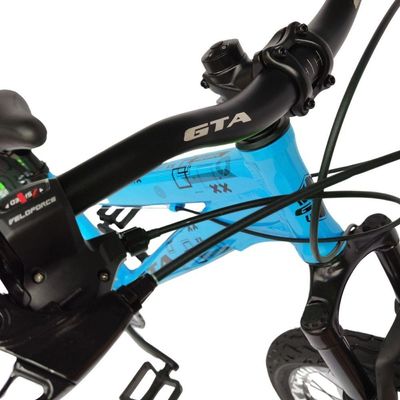 Bicicleta 26 Gta Rebel Freeride Cor Azul Single 7v Rodas Vmaxx Freio A Disco Pneu Flame