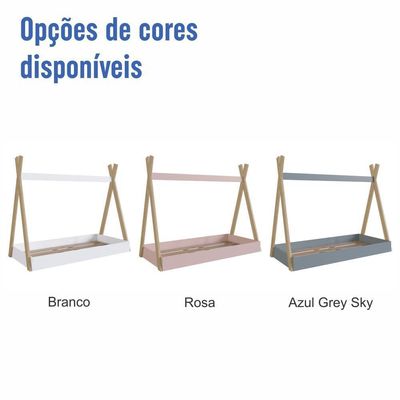 Cama Infantil Cabana Montessoriana De Solteiro Para Menino Menina Rosa