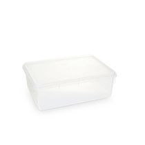 Kit 10 Caixas Herméticas Plásticas Empilháveis 3,5l Transparente