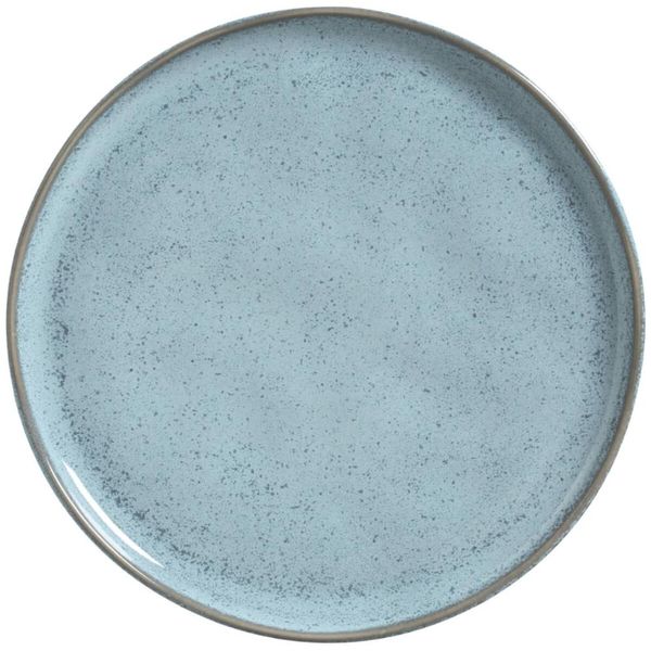 Prato Raso 27cm Bio Breeze Porto Brasil Cerâmica Stoneware Azul Avulso Servir Refeição