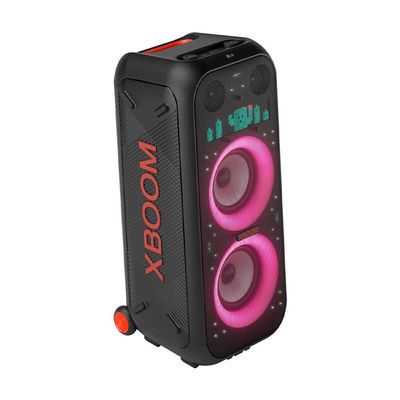 Caixa de Som Amplificada LG Partybox Xboom XL9T IPX4 Bivolt com Bluetooth, Alça de transporte e Display LED 1000W RMS - Preta