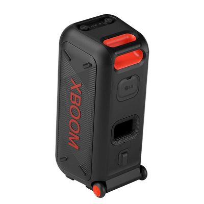 Caixa de Som Amplificada LG Partybox Xboom XL9T IPX4 Bivolt com Bluetooth, Alça de transporte e Display LED 1000W RMS - Preta