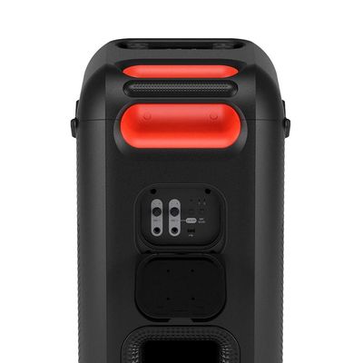Caixa de Som Amplificada LG Partybox Xboom XL9T IPX4 Bivolt com Bluetooth, Alça de transporte e Display LED 1000W RMS - Preta